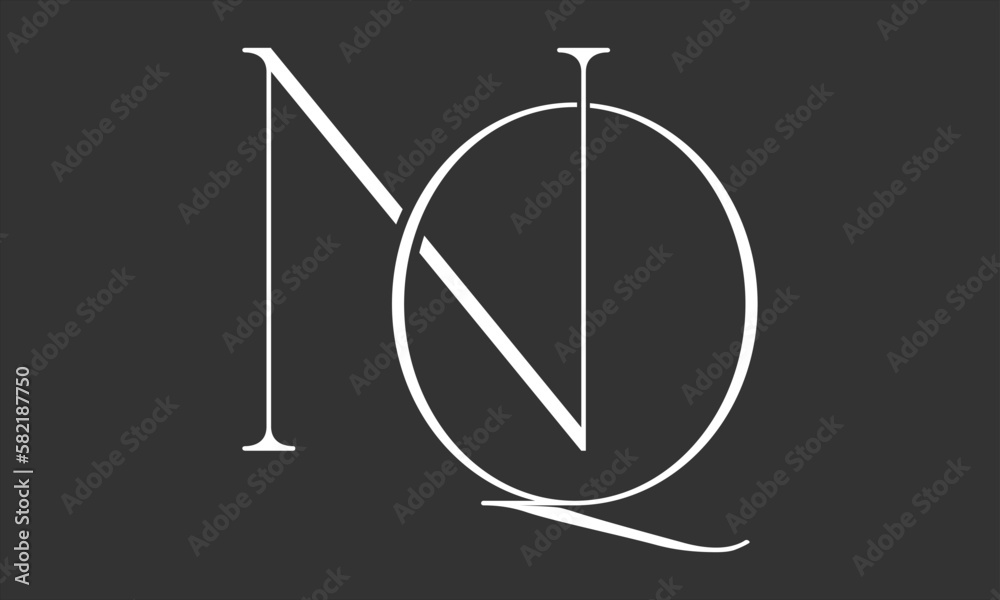 NQ QN N Q Initial Letter Vector Logo Design NQ QN N Q Initial Letter Vector Logo Design