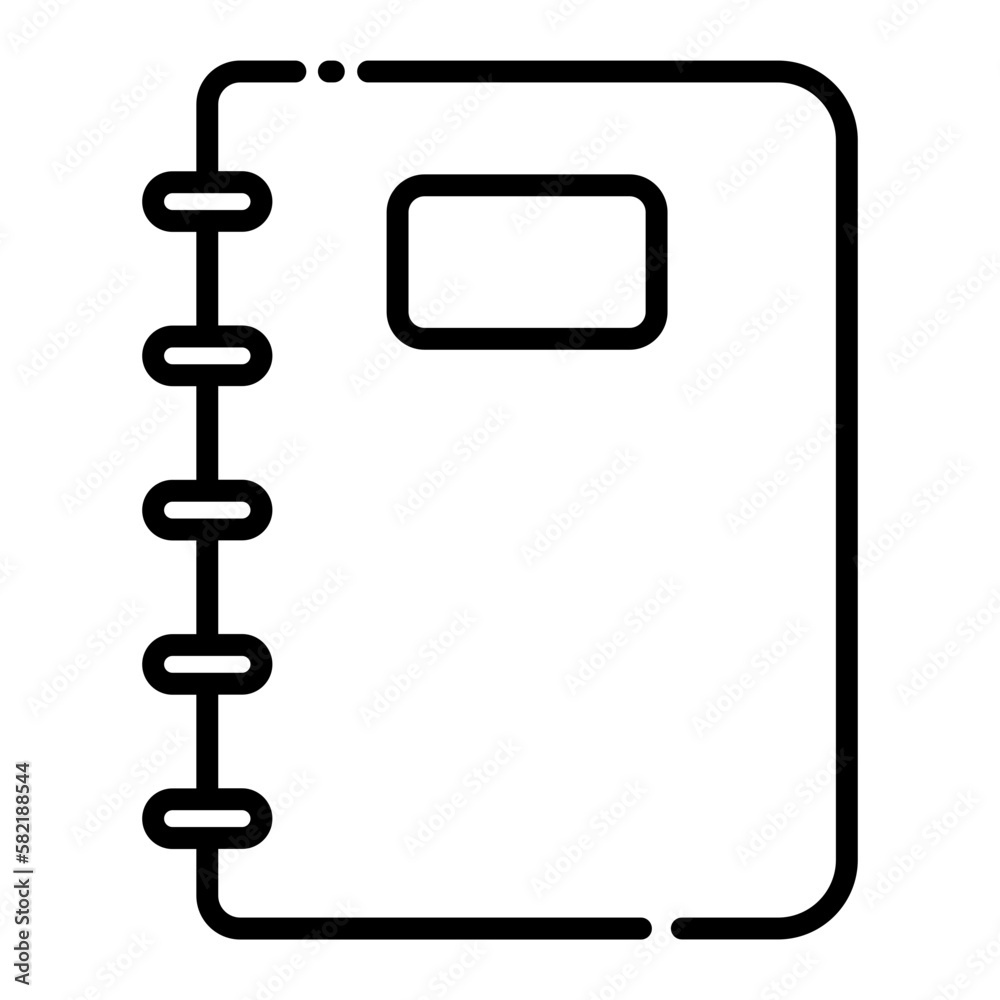 Notebook icon. Notebook icon.