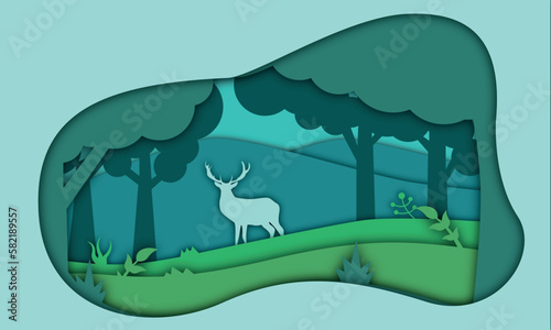 Animal Papper cut design