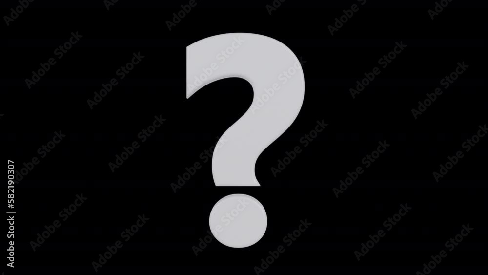 Blast Black and White Question Mark Isolated on alpha background Blast Black and White Question Mark Isolated on alpha background