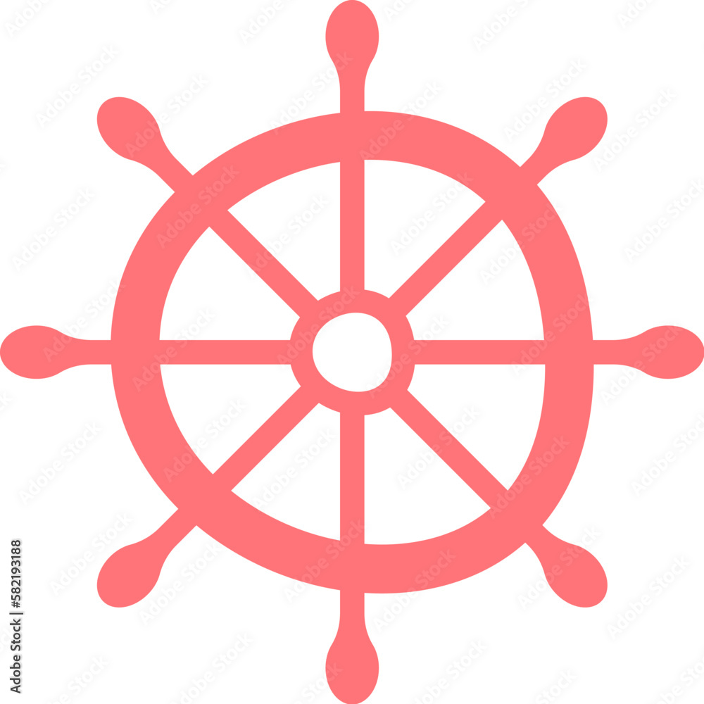 Silhouette of rudder