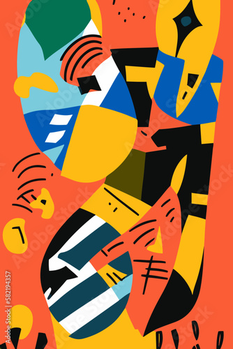 The Excitement of Discovering New Toys. "Dive into a colorful world with this illustration collection inspired by iconic paper-cutting art, challenging the creative possibilities of paper and scissors