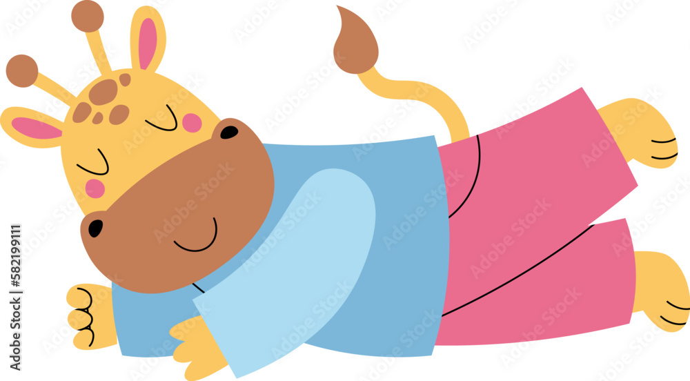 Fototapeta premium Cute giraffe in suit
