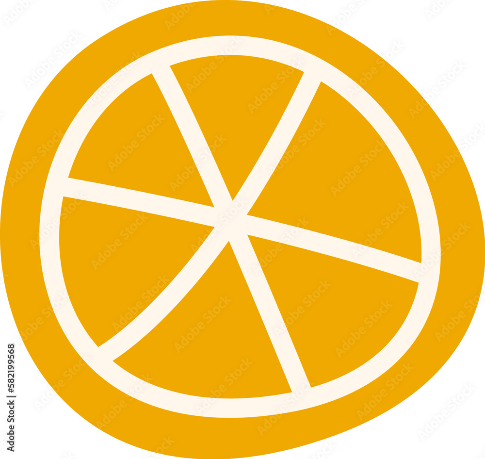 Abstract element of lemon slice Abstract element of lemon slice