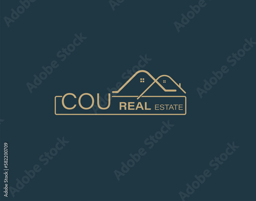 COU Real Estate and Consultants Logo Design Vectors images. Luxury Real Estate Logo Design
