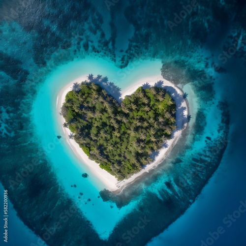 "Heart-Shaped Paradise Island: Fall in Love with This Exotic Getaway © Mateusz