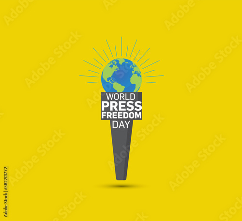 world press freedom day vector illustration. Creative Vector illustration for World Press Freedom Day. May 3 press freedom day concept.  End Impunity for Crimes against Journalists.
