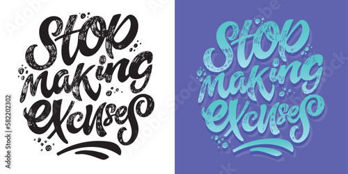 Motivation cute hand drawn doodle lettering postcard. T-shirt design, mug print. © jane55