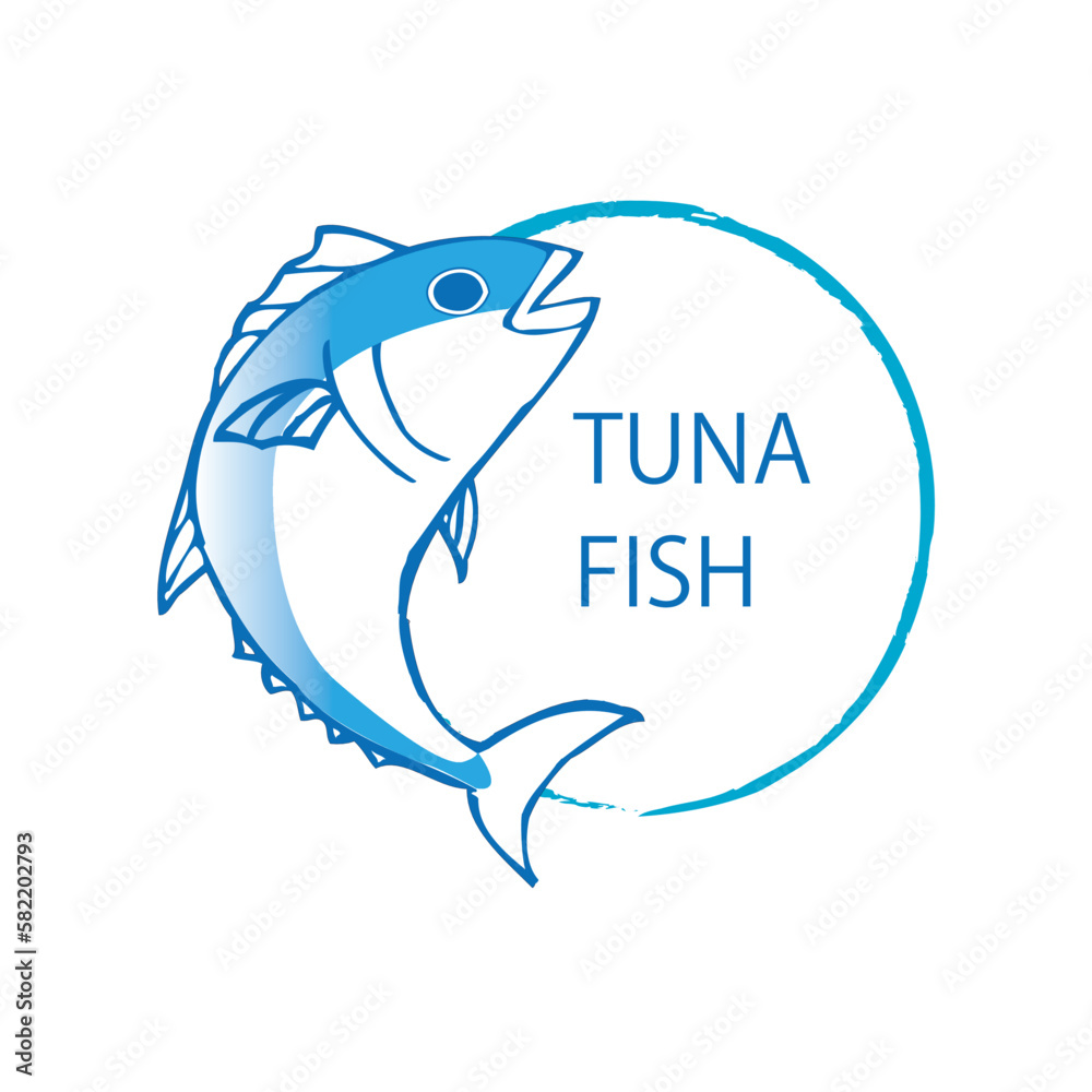 Fototapeta premium マグロ ロゴ アイコン tuna fish logo