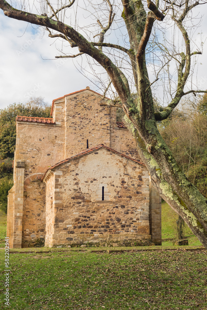 Church San Miguel de Lillo del Naranco Oviedo Asturias Spain
