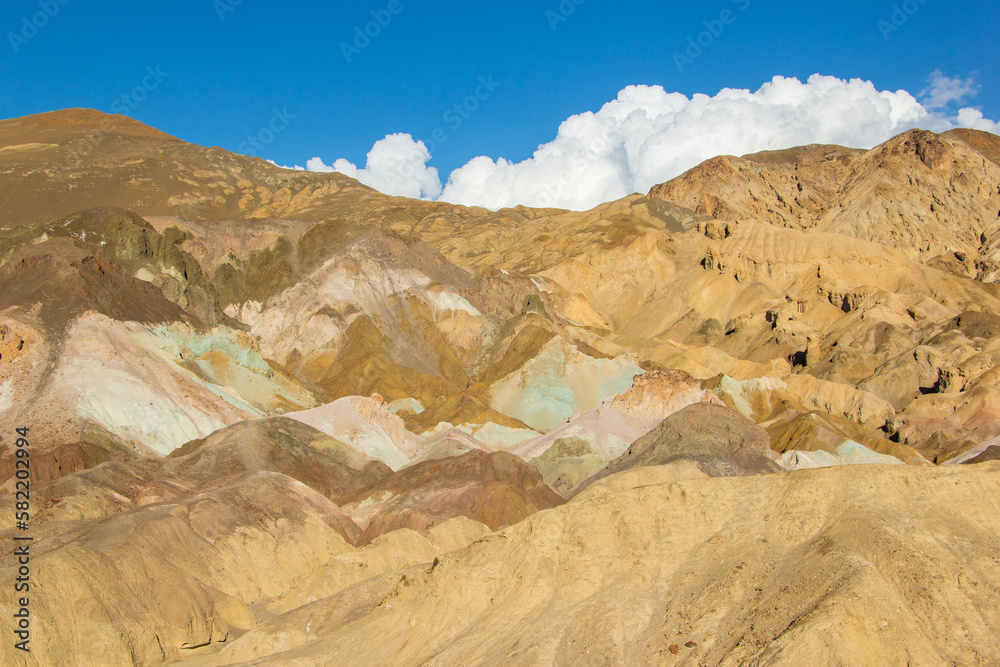 Colorful mountains and unique landscape of Death Valley National park.