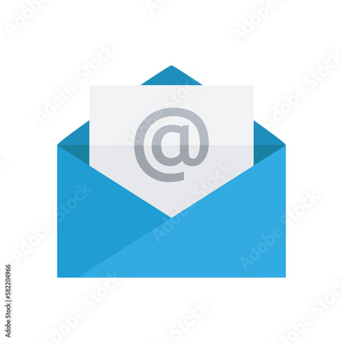 envelope mail flat icon, email vector sign