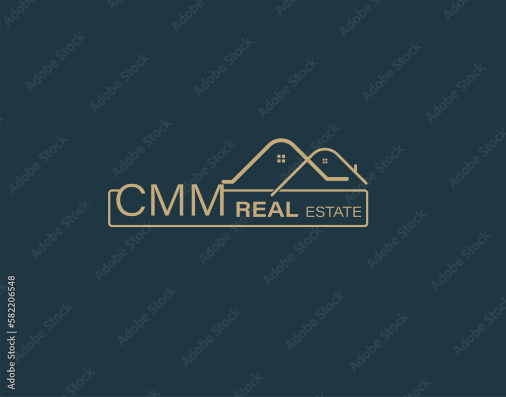 CMM Real Estate and Consultants Logo Design Vectors images. Luxury Real Estate Logo Design