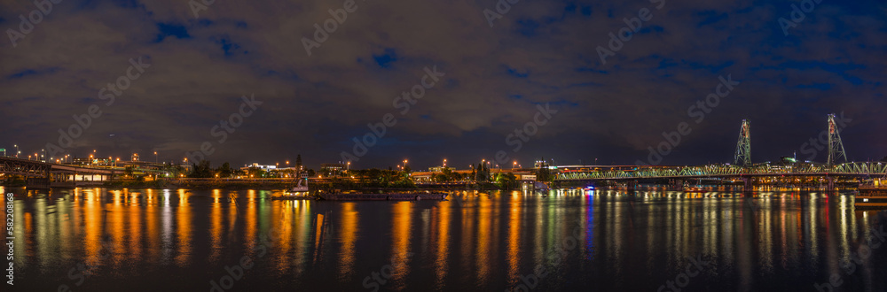 Night view of the river