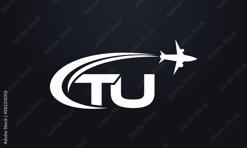 Tour and travel logo design, Airline agency symbol and aviation company monogram vector Tour and travel logo design, Airline agency symbol and aviation company monogram vector