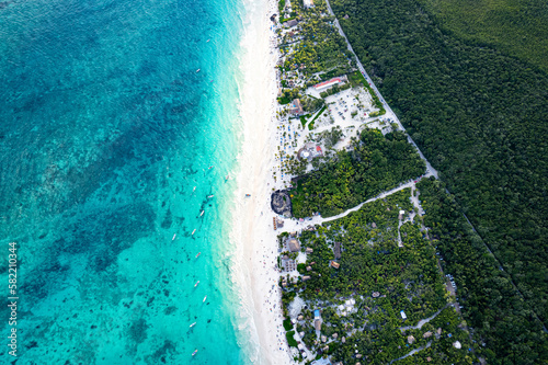 Tulum hotel zone, beautiful beach paradise © Fusion Maya Films