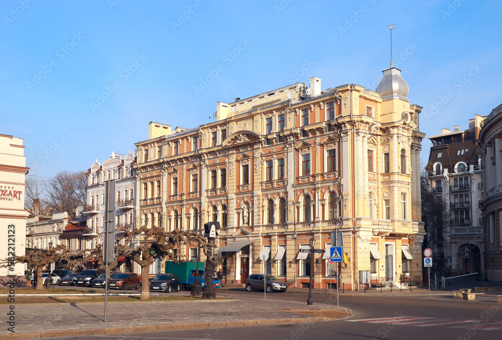 Vintage house of downtown in Odessa, Ukraine