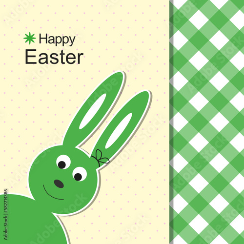 Lustige Osterkarte mit Osterhase 