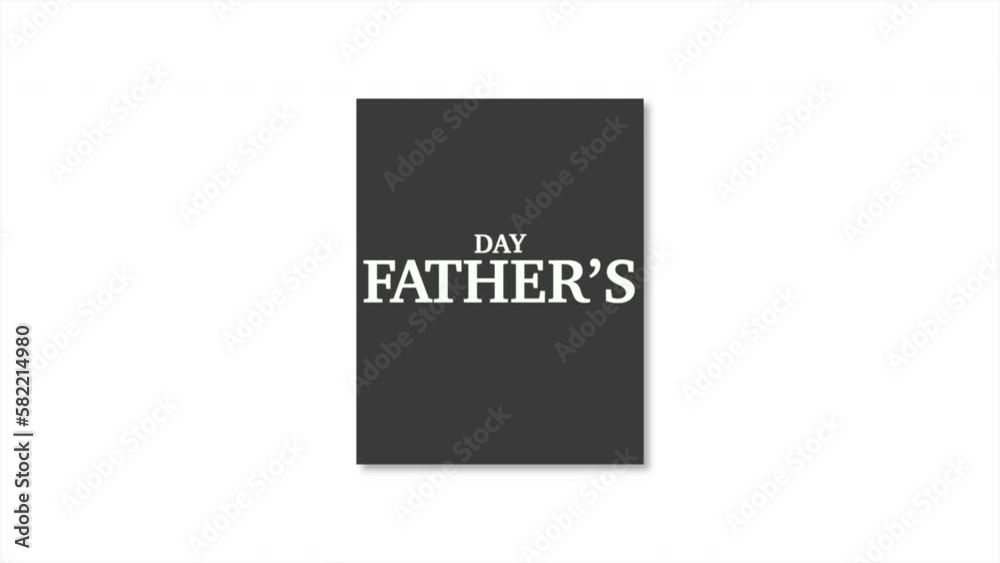 Fathers Day text in black frame on white fashion gradient, motion abstract holidays, family and promo style background Fathers Day text in black frame on white fashion gradient, motion abstract holidays, family and promo style background