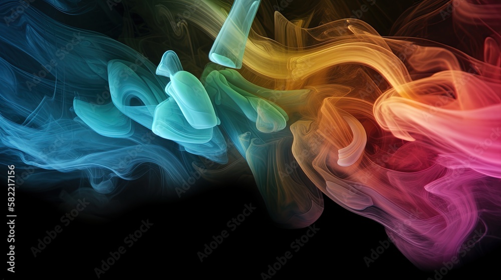 Obraz premium Artistic Smoke Colors Backgrounds.Generative AI