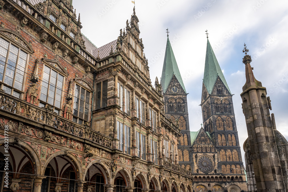Bremen Cathedral and Old Town Hall - Bremen, Germany