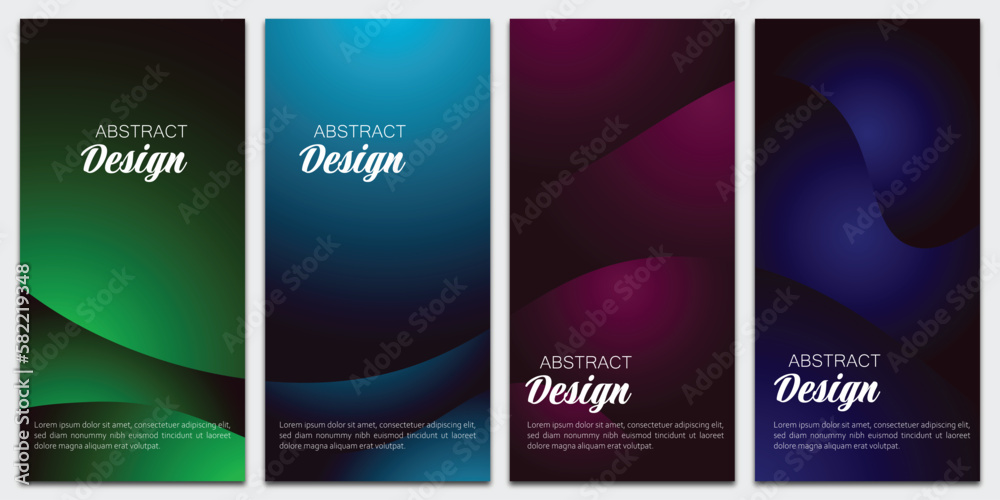 set of business card