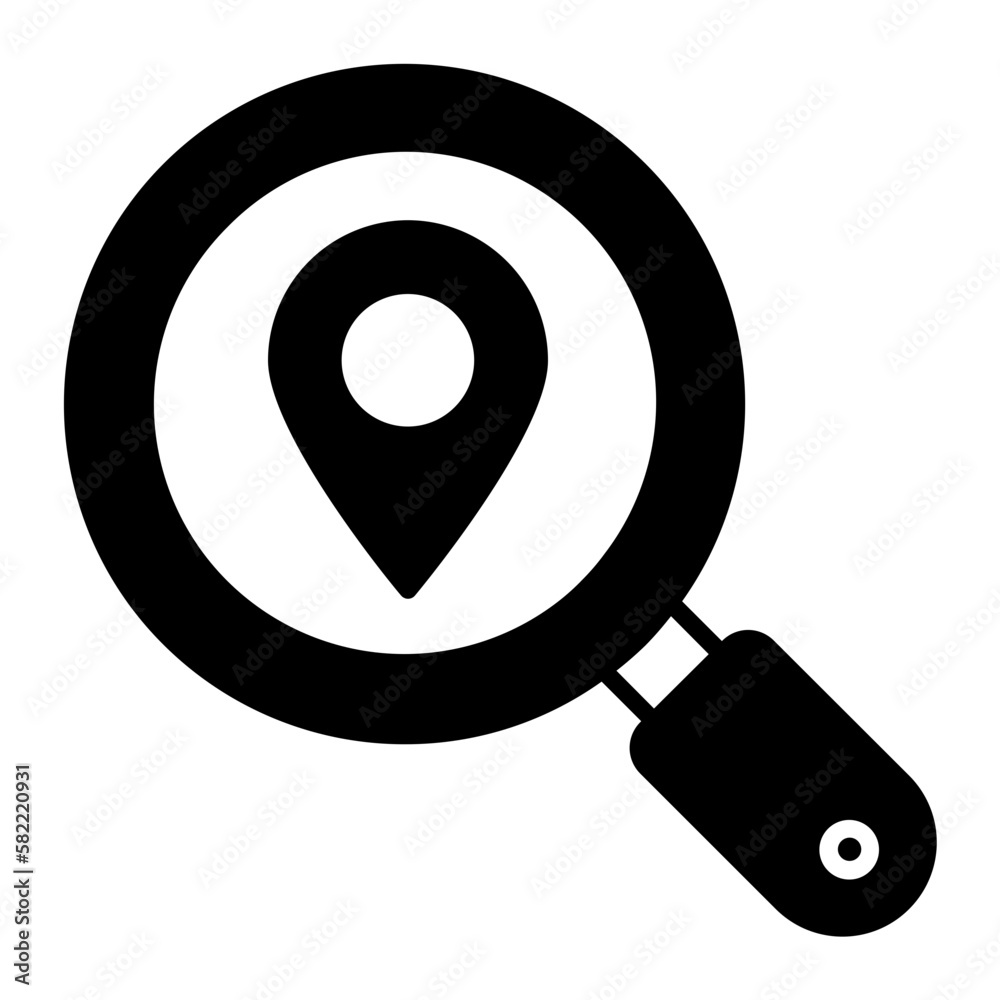 Find Location Glyph Icon Find Location Glyph Icon