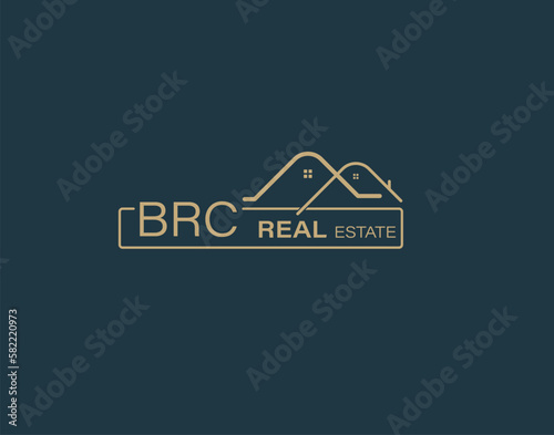 BRC Real Estate and Consultants Logo Design Vectors images. Luxury Real Estate Logo Design