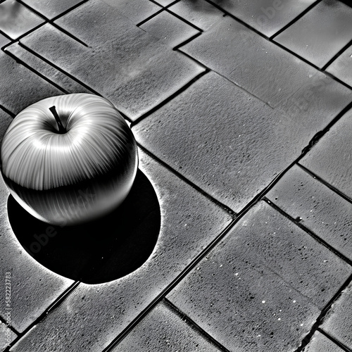 apple in the ground, generative AI photo