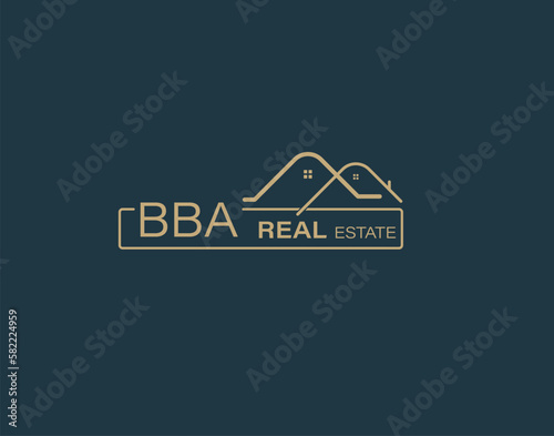 BBA Real Estate and Consultants Logo Design Vectors images. Luxury Real Estate Logo Design
