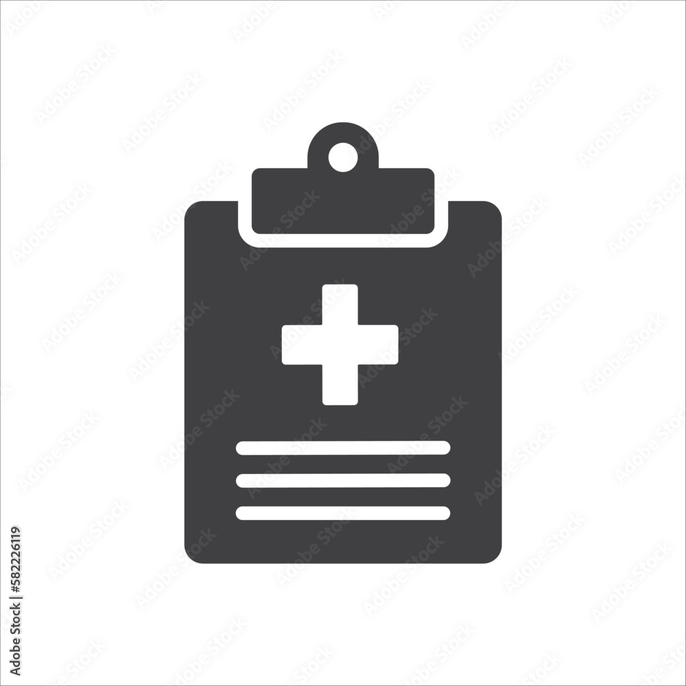 medical report icon design vector template medical report icon design vector template