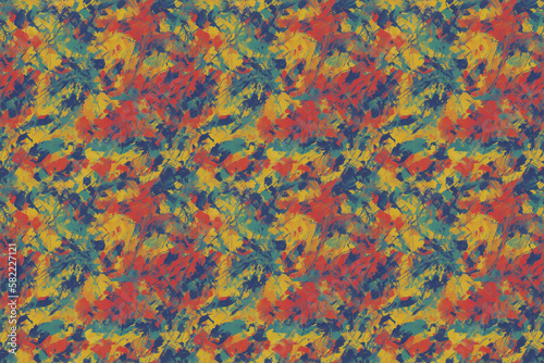 Seamless pattern with abstract painting. Generative AI