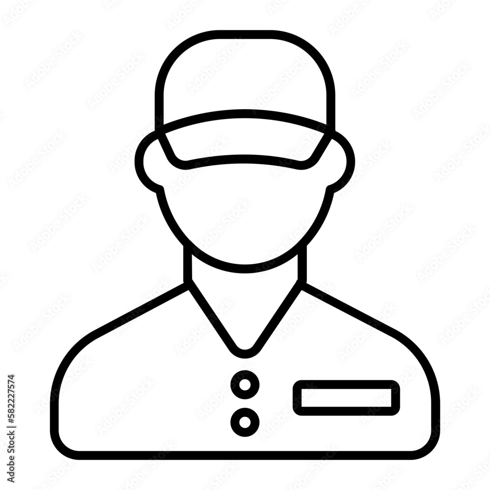 Consultant Outline Line Icon