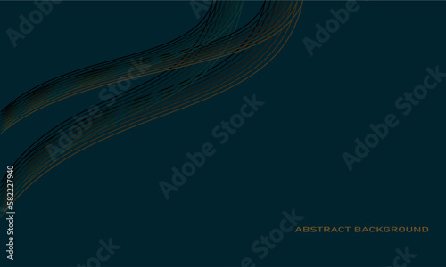 blue background with abstract line on top left