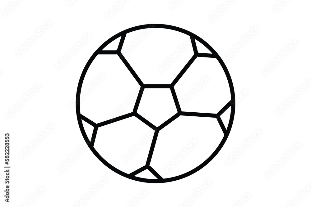 Football icon illustration. icon related to sport. outline icon style. Simple vector design editable Football icon illustration. icon related to sport. outline icon style. Simple vector design editable