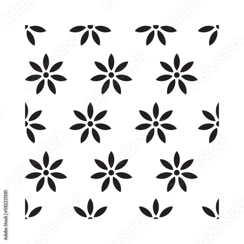 Black and white abstract pattern to create background  fabric and print.