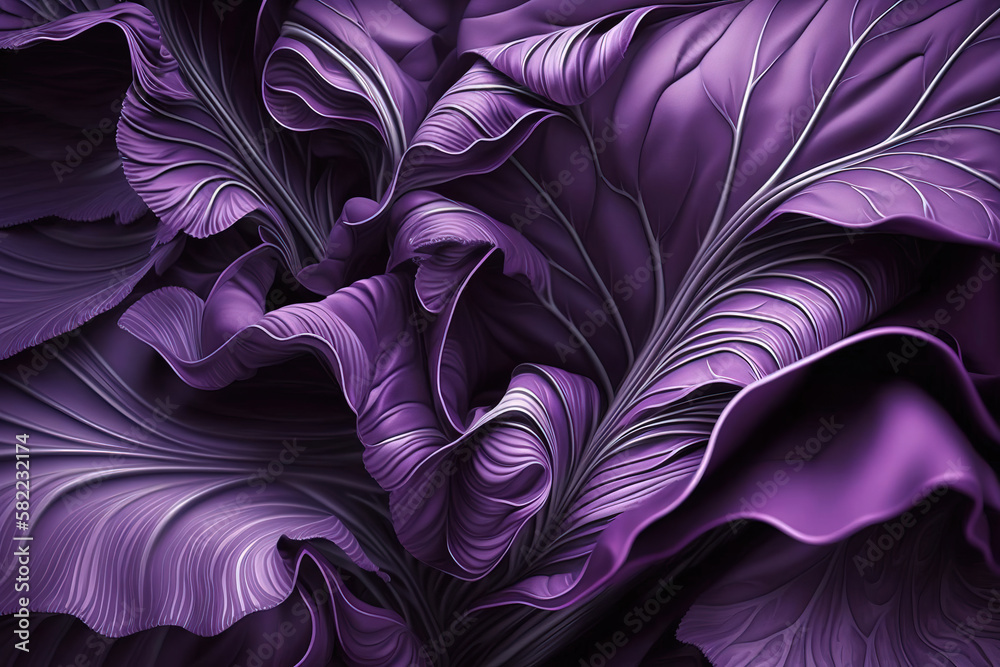 Creative illustration made of flowers and petals. Floral Generative Decorative Design