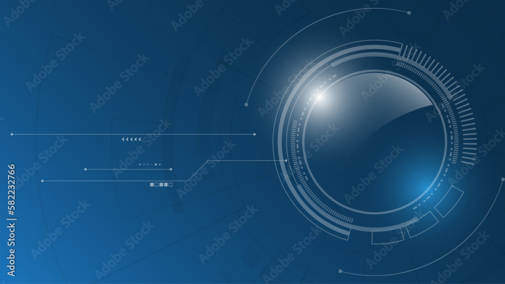 Obraz premium Technology background Hi-tech communication concept innovation abstract background vector illustration