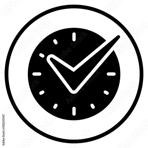 time management glyph icon