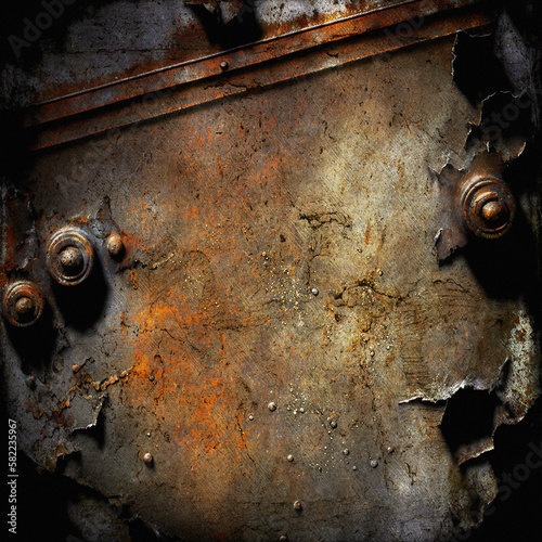 Rusty metal industrial texture background overlay