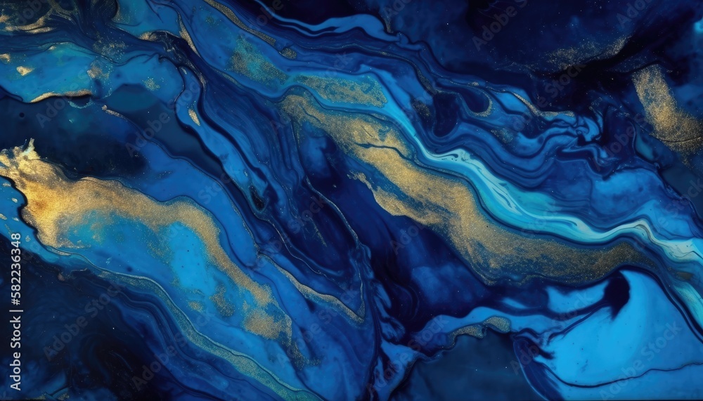 Backround of gold blue marble texture for design Backround of gold blue marble texture for design