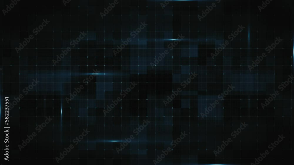 Abstract Digital Data Technology Grid Fx Background Loop/ 4k animation of an abstract background with digital data technology graphic grid seamless looping