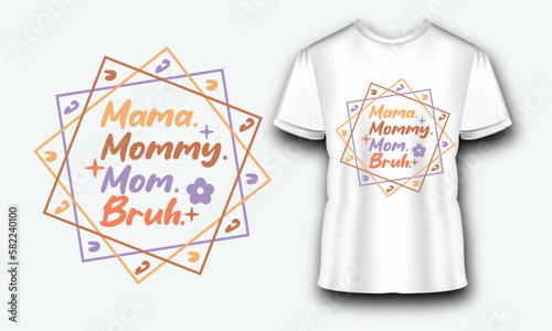 Mom Retro Quote SVG Design
