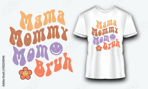 Mom Retro Quote SVG Design
