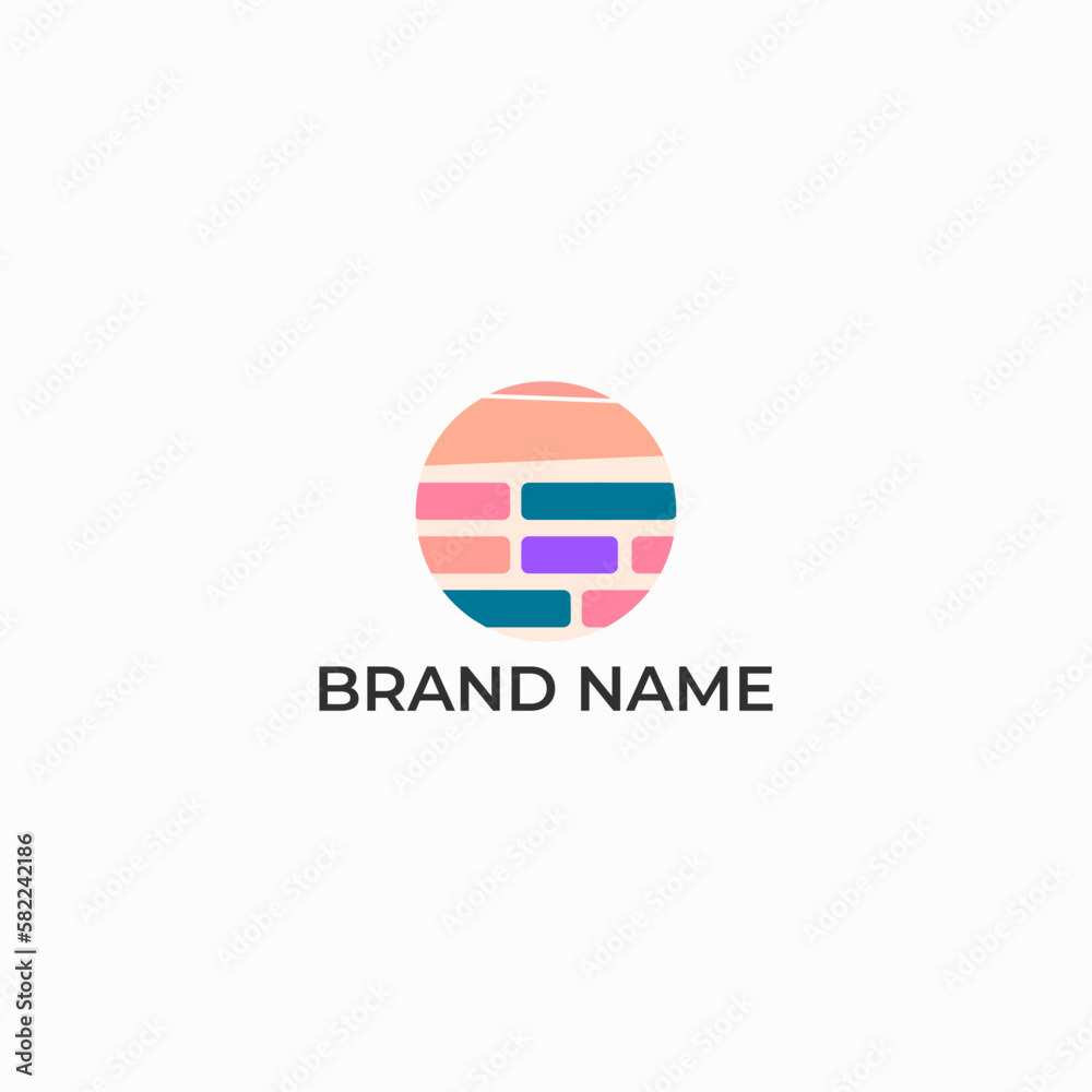ILLUSTRATION SCHEDULE WITH BRICK PASTEL COLOR SIMPLE LOGO ICON DESIGN VECTOR GOOD FOR BUILDING COMPANY ILLUSTRATION SCHEDULE WITH BRICK PASTEL COLOR SIMPLE LOGO ICON DESIGN VECTOR GOOD FOR BUILDING COMPANY