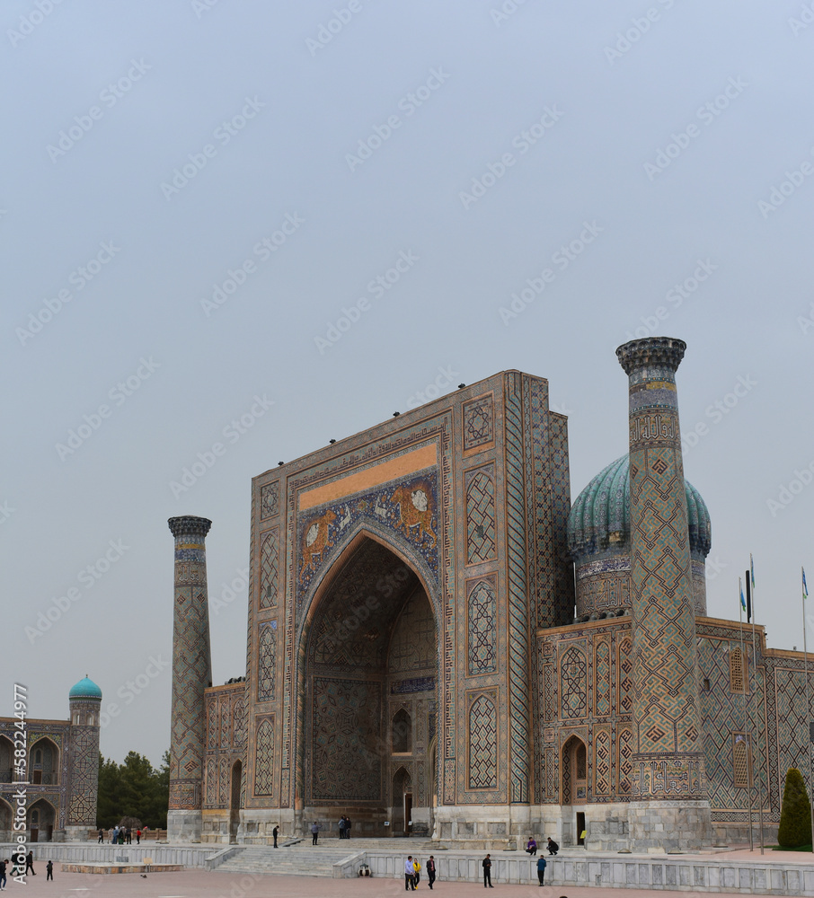 Historical tower city of Samarkand, 