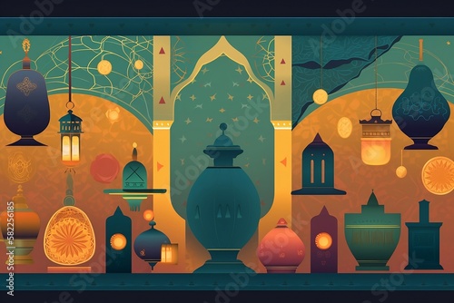 Lanterns in the night sky