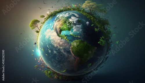 From lush forests and sparkling oceans to endangered species and climate change, Earth Day image capture the essence of our planets beauty and fragility. Generative AI