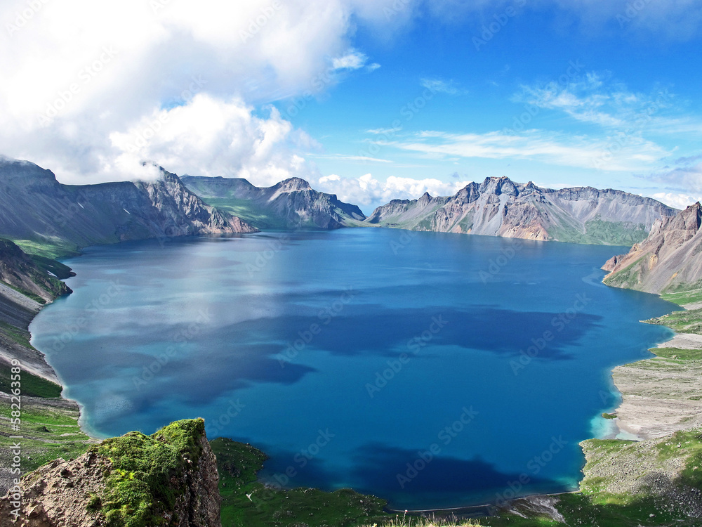 Heavenly Lake in Changbai Mountain, China and North Korea