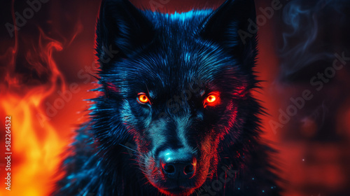 Fire Shadow wolf